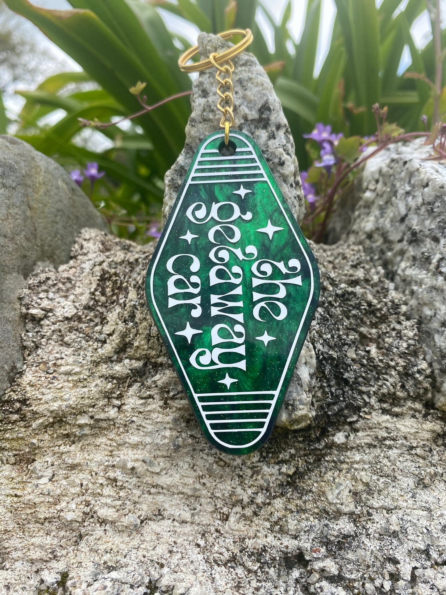 “The Getaway Car” Motel Style Keyring