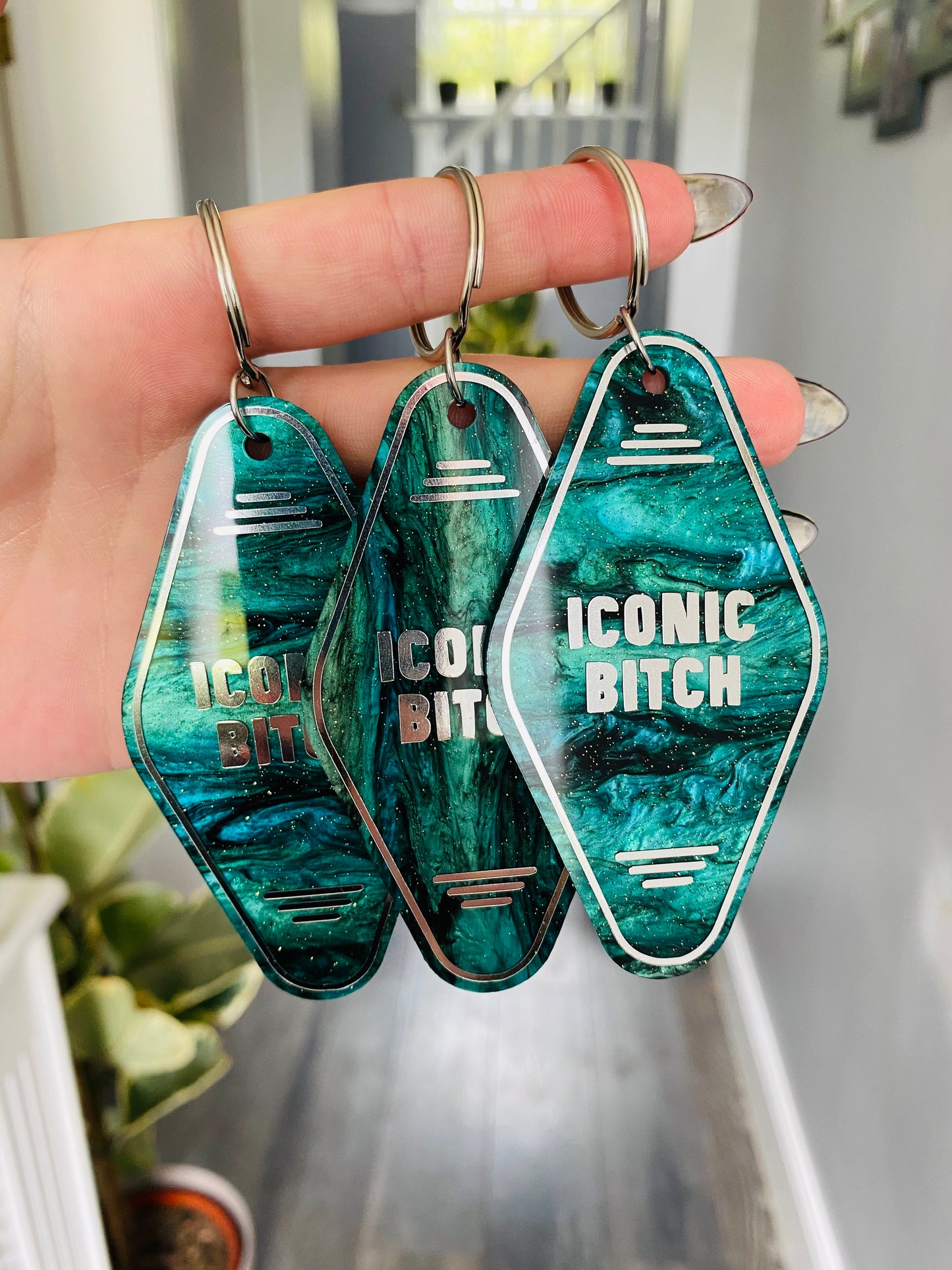 “Iconic Bitch” Motel Style Keyring