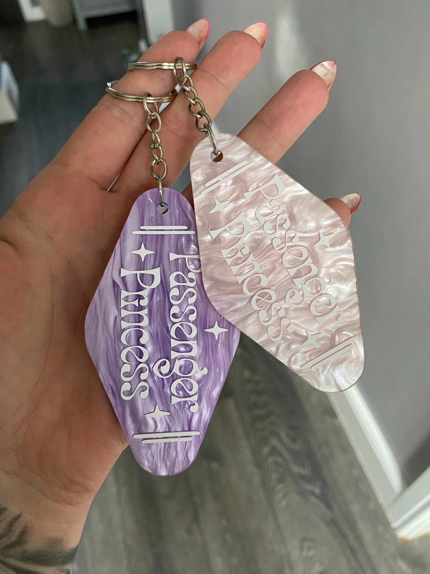 “Passenger Princess” Motel Style Keyring