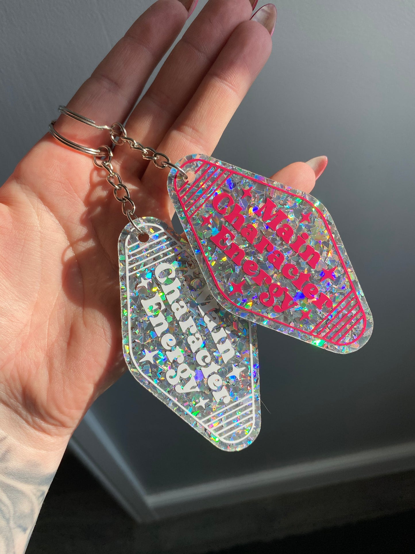 “Main Character Energy” Motel Style Keyring