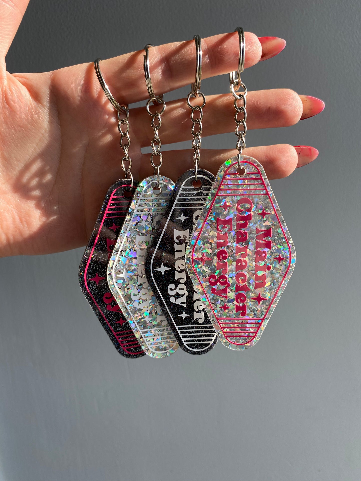 “Main Character Energy” Motel Style Keyring