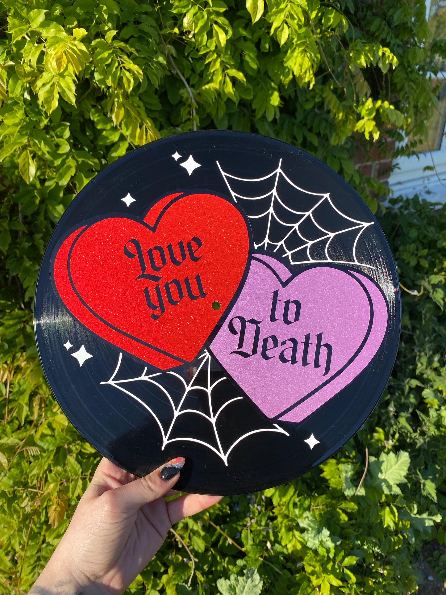 Love you to Death 12” Upcycled Vinyl Record