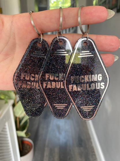 “Fucking Fabulous” Motel Style Keyring
