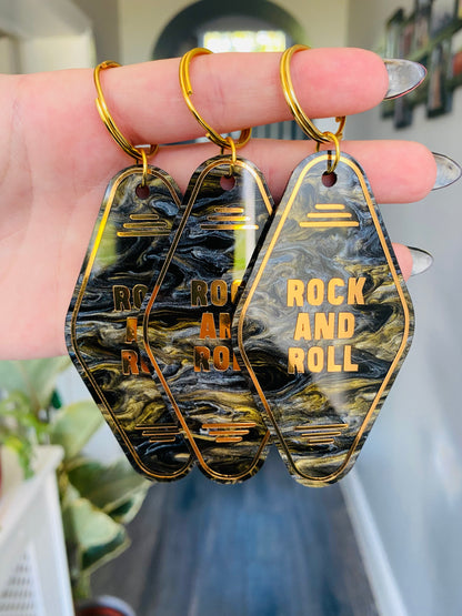 “Rock and Roll” Motel Style Keyring
