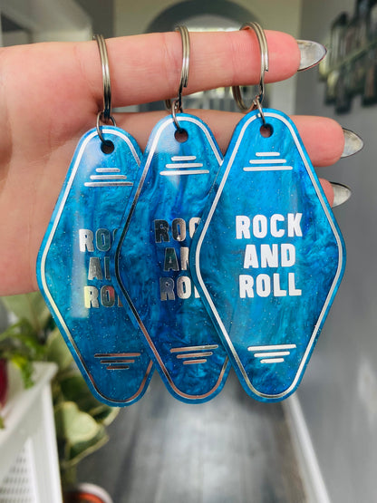 “Rock and Roll” Motel Style Keyring