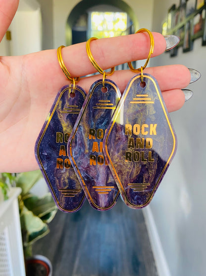 “Rock and Roll” Motel Style Keyring