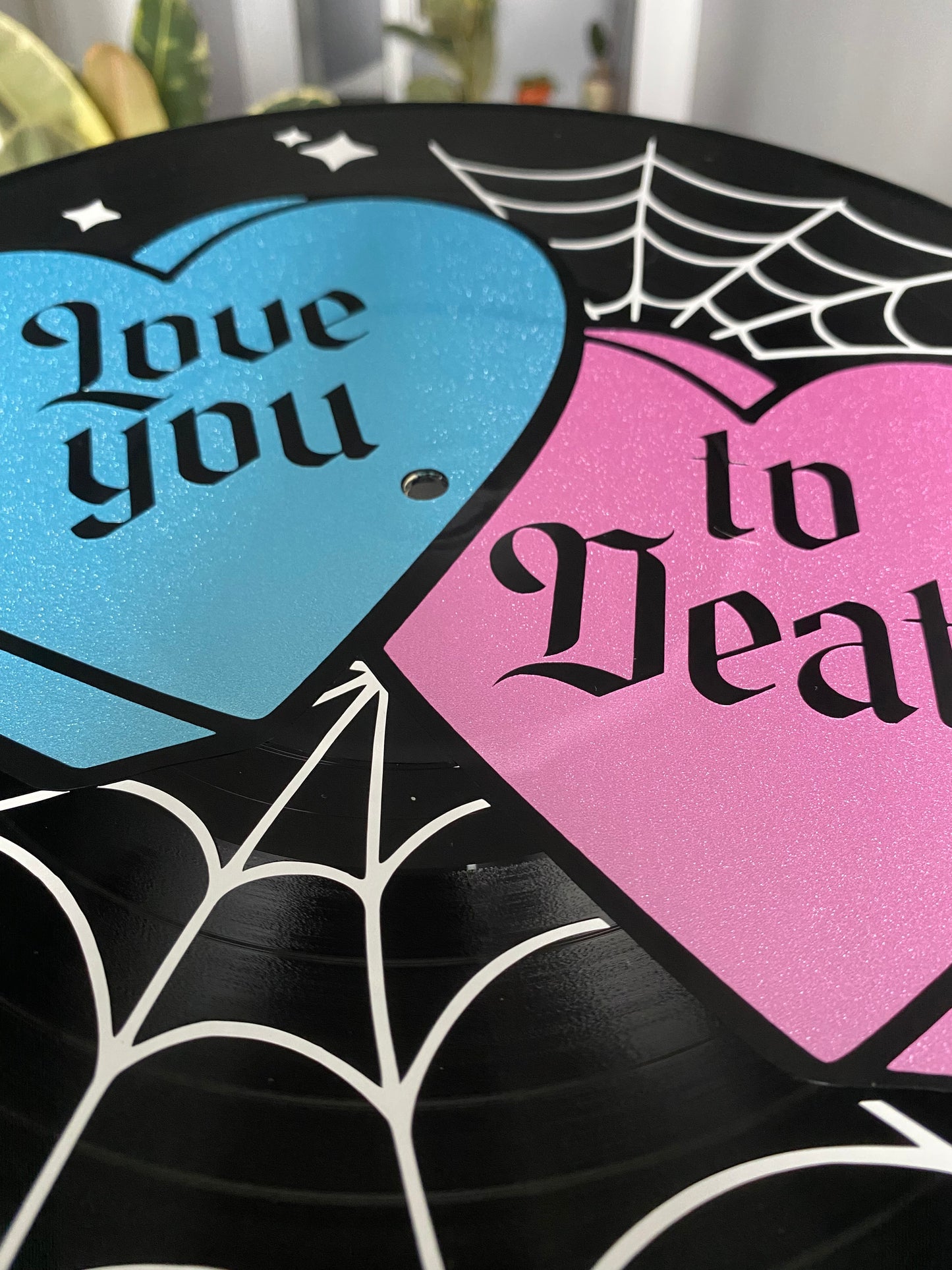 Love you to Death 12” Upcycled Vinyl Record