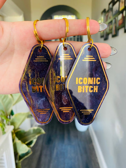 “Iconic Bitch” Motel Style Keyring