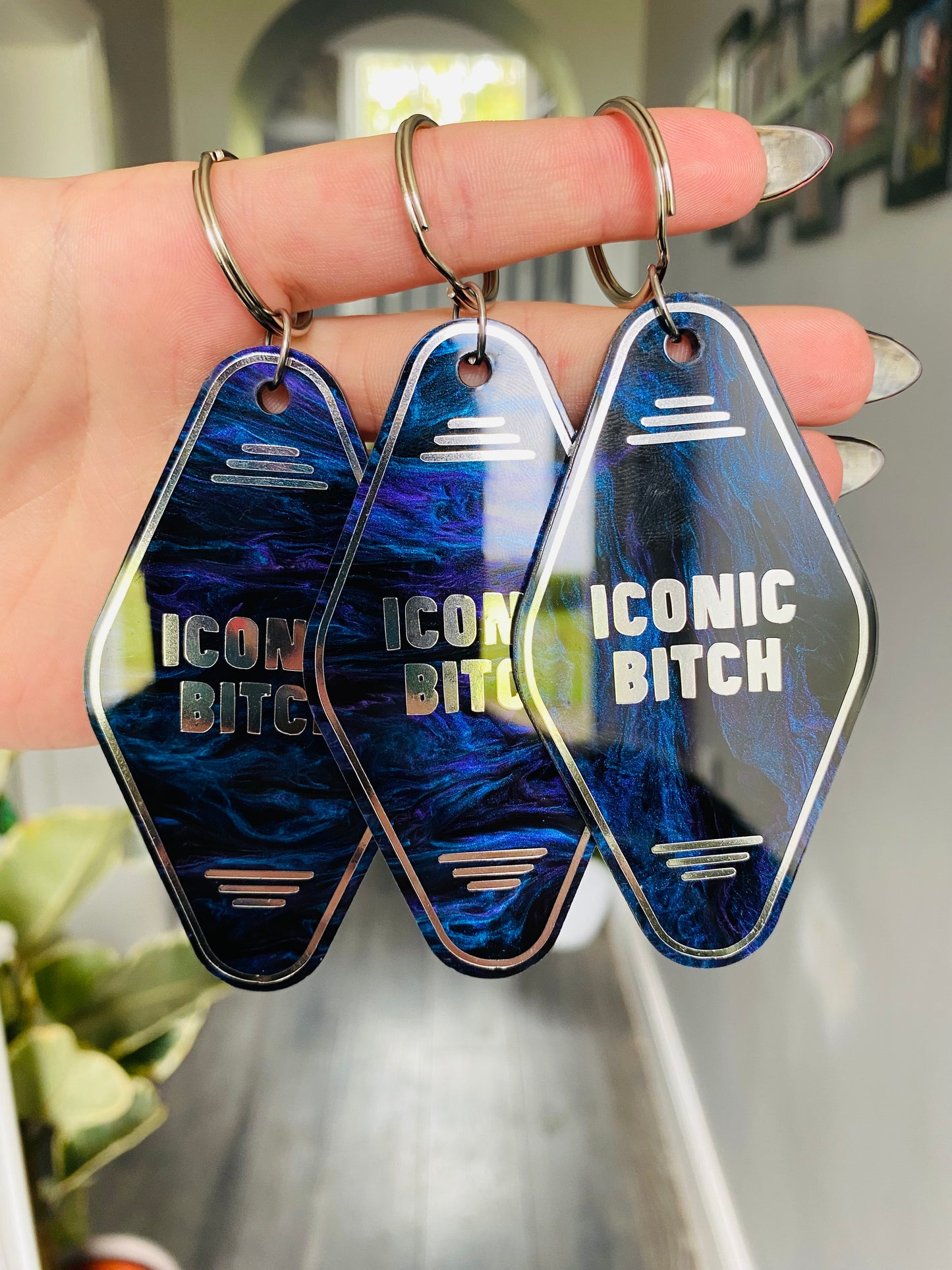 “Iconic Bitch” Motel Style Keyring