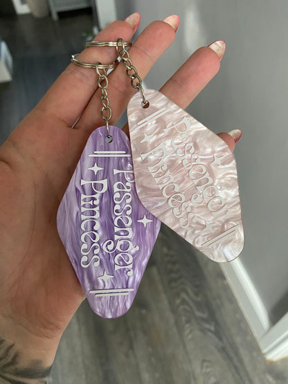 “Passenger Princess” Motel Style Keyring