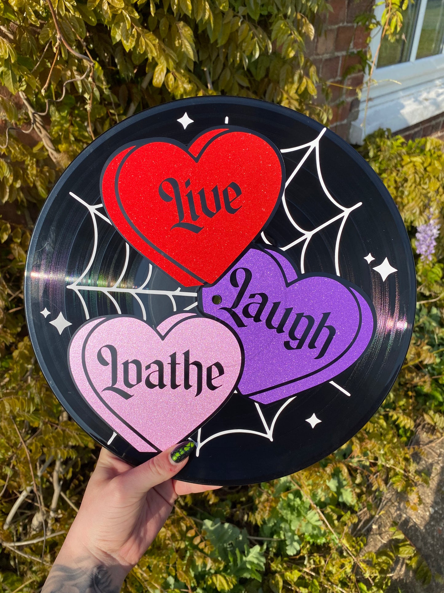 Live, Laugh, Loathe 12” Upcycled Vinyl Record