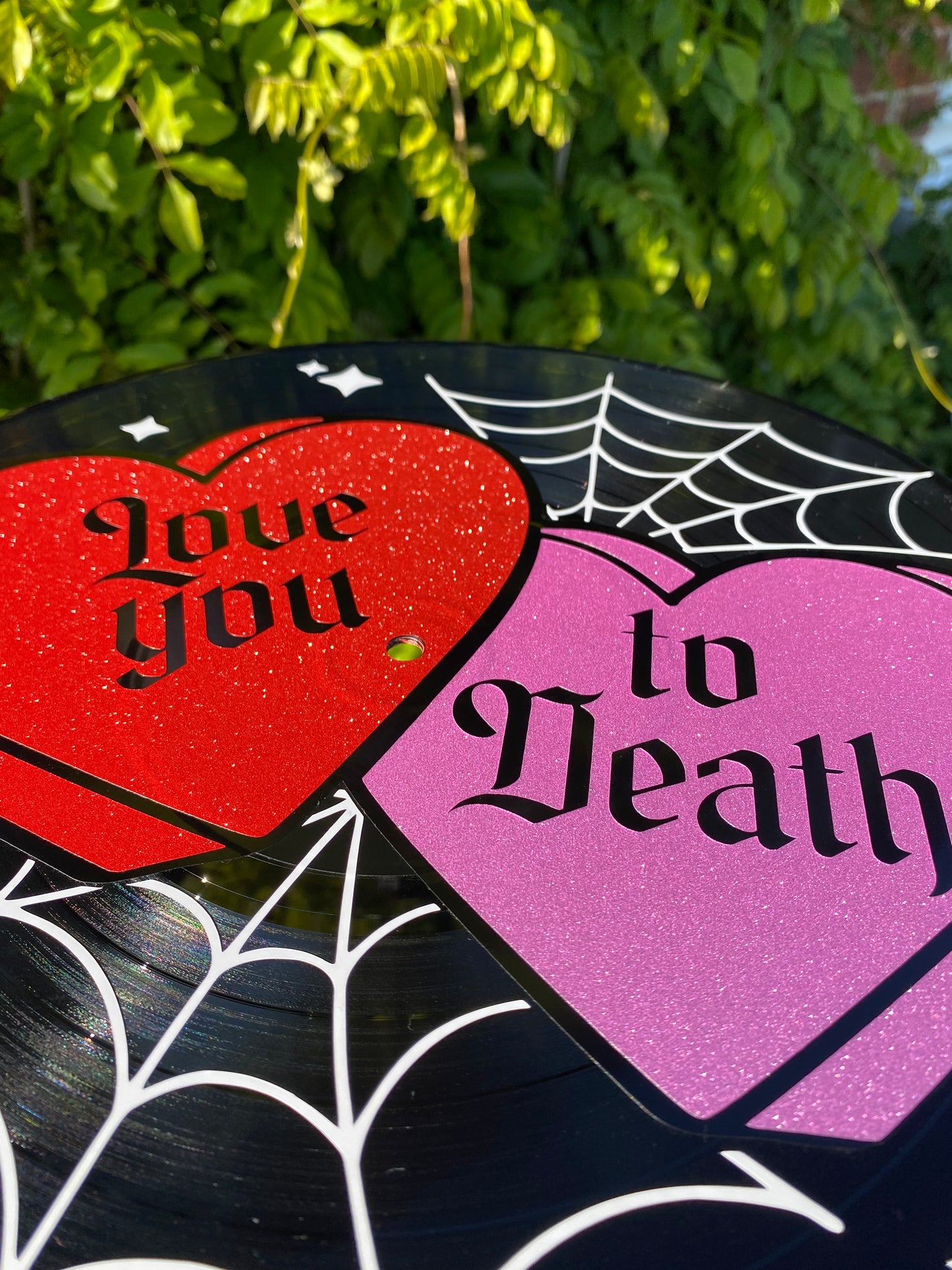 Love you to Death 12” Upcycled Vinyl Record