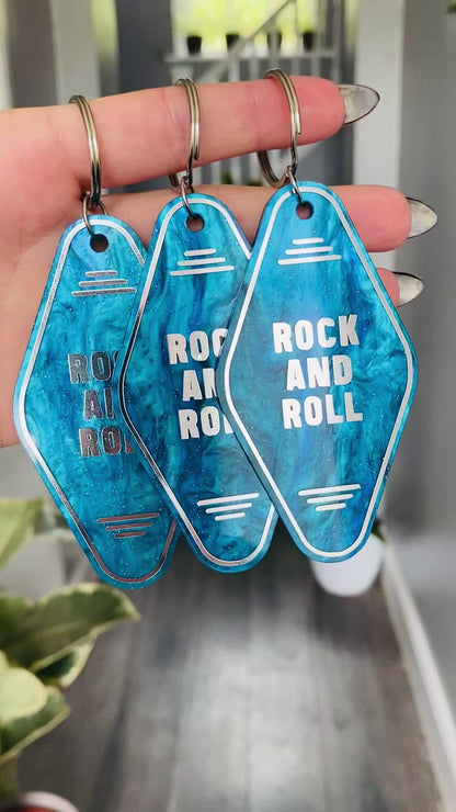 “Rock and Roll” Motel Style Keyring
