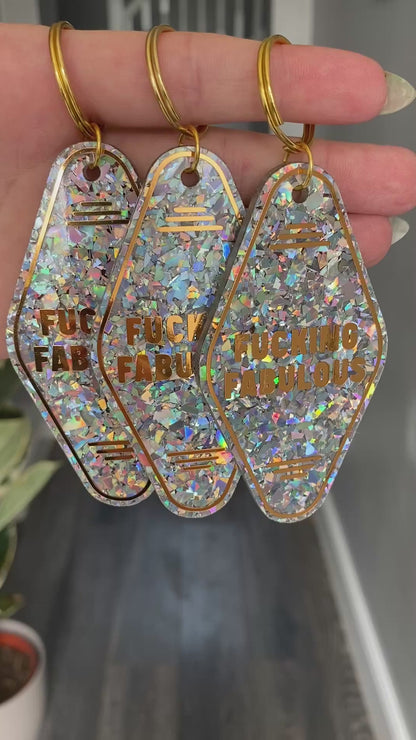 “Fucking Fabulous” Motel Style Keyring