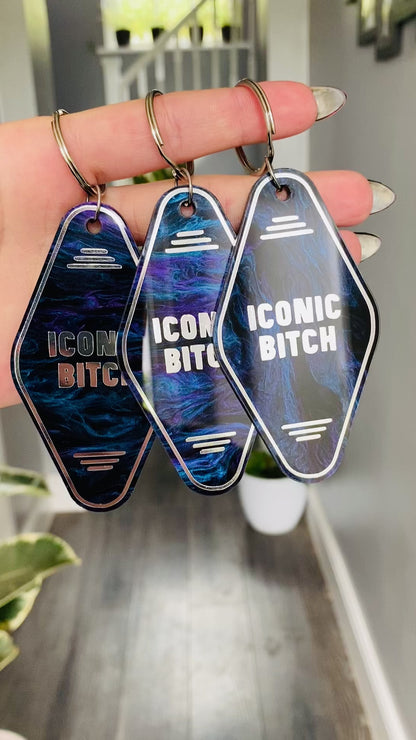 “Iconic Bitch” Motel Style Keyring