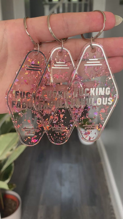 “Fucking Fabulous” Motel Style Keyring